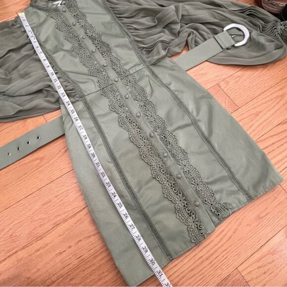 ASOS esign ini ress ith leated leeve nd uipure ace rim - Picture 10 of 14